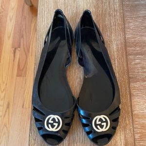 gucci jelly flats